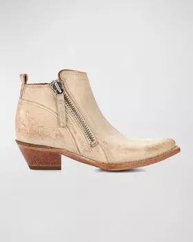 Ботильоны Sacha Rustic с двойной молнией до щиколотки Frye, цвет Black