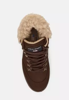 Ботильоны SHEARLING TRIM SUEDE HIKING BOOT Ralph Lauren, коричневый
