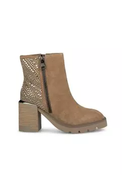 Ботильоны Side Cremalleras Alma en Pena, цвет marrn claro