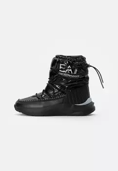 Ботильоны со шнурками Armani Emporio LACES UNISEX, цвет Black