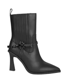 Ботильоны со стразами и квадратным каблуком Alma En Pena, черный