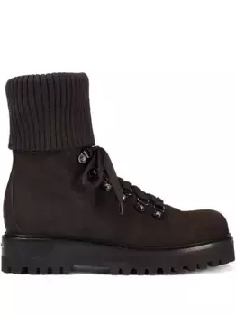 Ботильоны St. Moritz с трикотажной манжетой Le Silla, коричневый