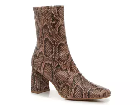 Ботильоны Steve Madden Harli, розово-розовый/черный, змеиный принт