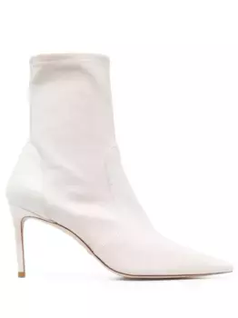 Ботильоны Stretch 100 с заостренным носком Stuart Weitzman, нейтральный
