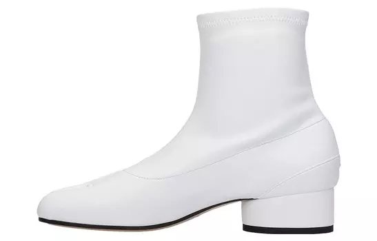 Ботильоны Tabi женские белые Maison Margiela