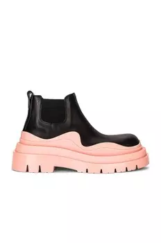 Ботильоны Tire Bottega Veneta, цвет Black & Peachy & Transparent