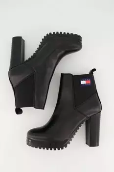 Ботильоны tjw new ess на высоком каблуке Tommy Hilfiger, черный