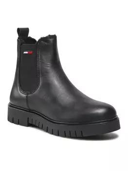 Ботильоны Tommy Jeans Chelsea Warmlined Chelsea Boot, черный