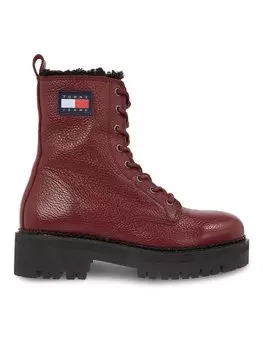 Ботильоны Tommy Jeans Tjw Urban Tumbled Ltr Wl, коричневый