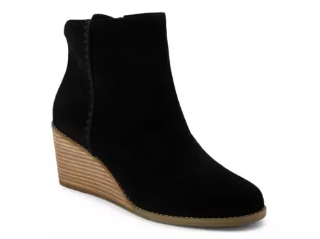 Ботильоны TOMS Joanna Wedge Bootie — женские, черные