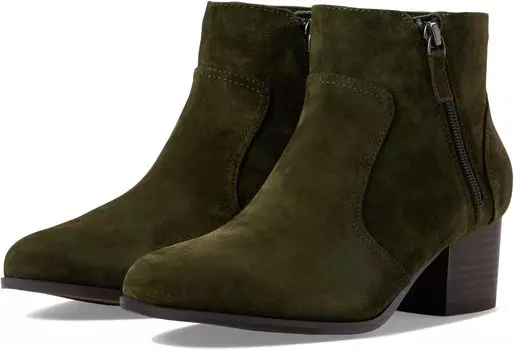 Ботильоны Trista Double Zip Bootie Johnston & Murphy, оливковая замша