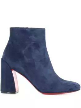 Ботильоны Turela 85 на блочном каблуке Christian Louboutin, синий