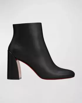 Ботильоны Turela из телячьей кожи с красной подошвой Christian Louboutin, цвет Black