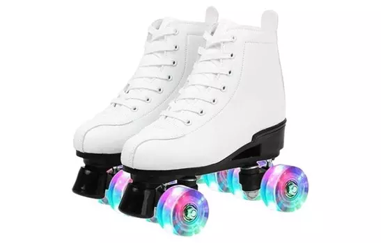 Ботильоны унисекс Abcfjg, цвет (White skin + white wheel does not flash)