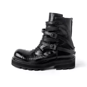 Ботильоны унисекс черный Huanxiangzhe