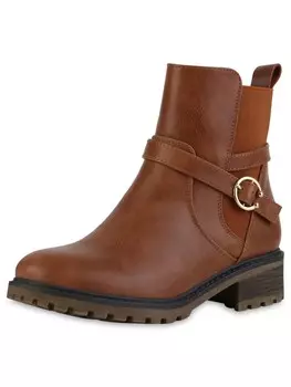 Ботильоны VAN HILL Biker Boots Aurora, светло-коричневый