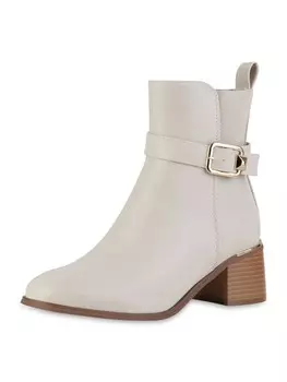 Ботильоны VAN HILL Biker Boots Mia, бежевый