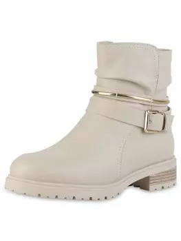Ботильоны VAN HILL Biker Boots Serenity, бежевый