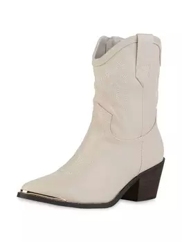 Ботильоны VAN HILL Cowboy Boots Anna, бежевый