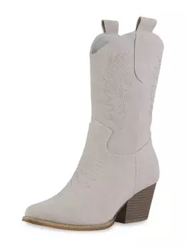 Ботильоны VAN HILL Cowboy Boots Aria, бежевый