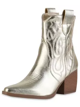 Ботильоны VAN HILL Cowboy Boots Ava, золотой