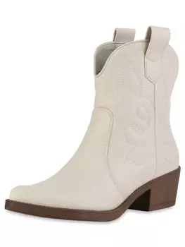 Ботильоны VAN HILL Cowboy Boots Elizabeth, кремовый