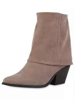 Ботильоны VAN HILL Cowboy Boots Evelyn, цвет taupe velours