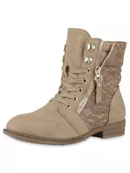 Ботильоны VAN HILL, хаки