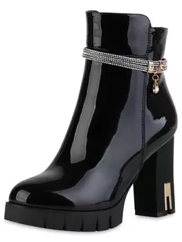 Ботильоны VAN HILL Madison, цвет schwarz pu lack