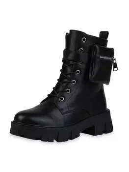 Ботильоны VAN HILL Plateau Boots Grace, черный