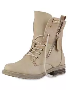 Ботильоны VAN HILL Schnrstiefeletten Bianca, бежевый