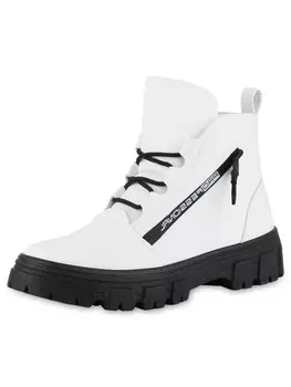 Ботильоны VAN HILL Schnrstiefeletten Chelsea, белый