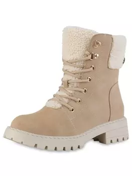 Ботильоны VAN HILL Schnrstiefeletten Harper, бежевый