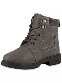 Ботильоны VAN HILL Worker Boots Allison, темно-серый