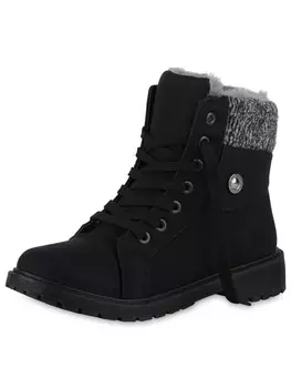 Ботильоны VAN HILL Worker Boots Anna, черный