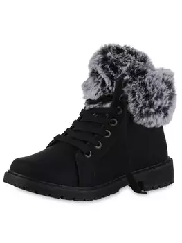 Ботильоны VAN HILL Worker Boots Aurora, черный