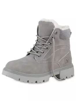Ботильоны VAN HILL Worker Boots Madison, серый