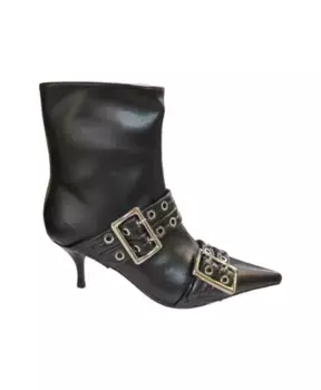 Ботильоны в мотоциклетном стиле Jeffrey Campbell, черный