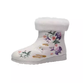 Ботильоны женские Abcfjg, цвет Haikou Hibiscus Rabbit [White]