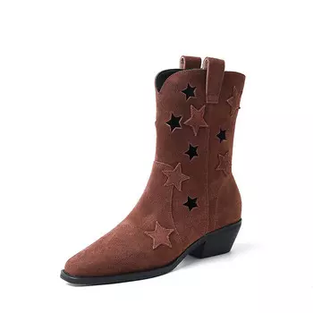 Ботильоны женские Aiqinisha, цвет Khaki short barrel