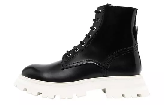 Ботильоны женские Alexander Mcqueen, черный / белый