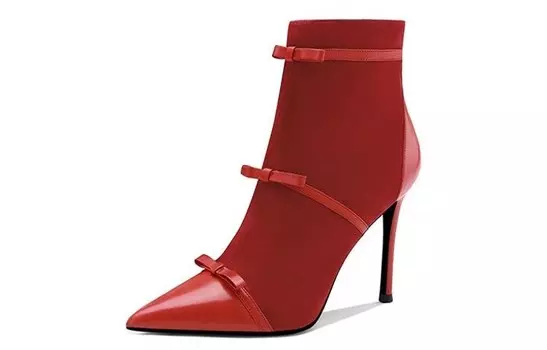 Ботильоны женские арбузно-красный Miss Left