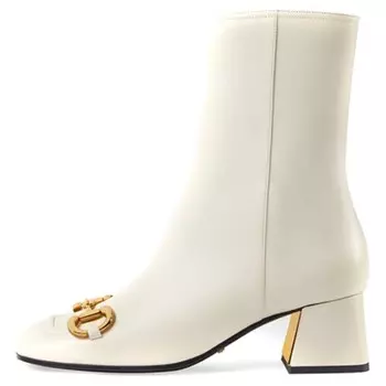 Ботильоны женские белые Gucci