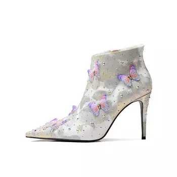 Ботильоны женские белый Hoov