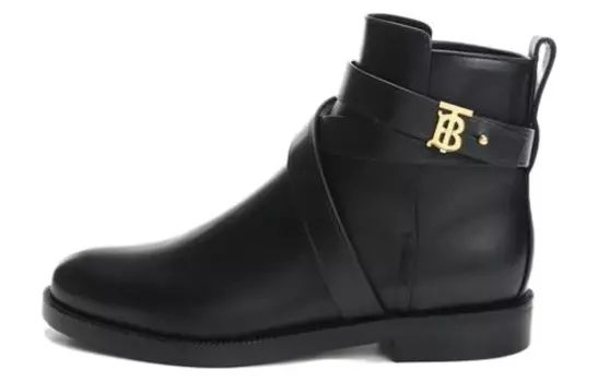 Ботильоны женские Burberry с пряжкой, черный