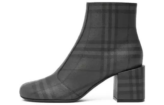 Ботильоны женские Burberry Vintage в клетку, черный / серый