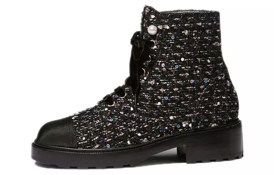 Ботильоны женские черного цвета Chanel