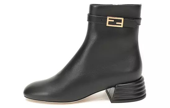 Ботильоны женские черные Fendi