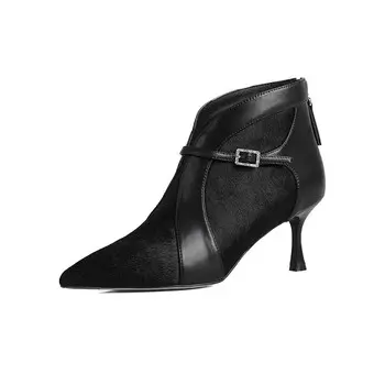 Ботильоны женские черный Aiqinisha