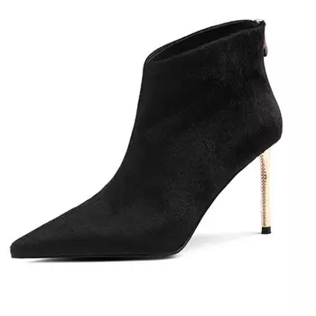 Ботильоны женские черный Flowerskam